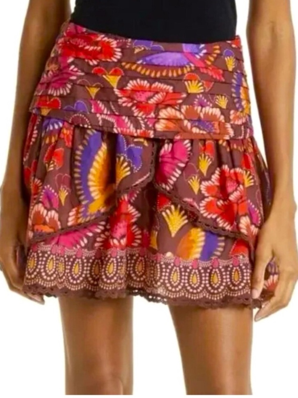 Farm Rio Ruffle Skirt